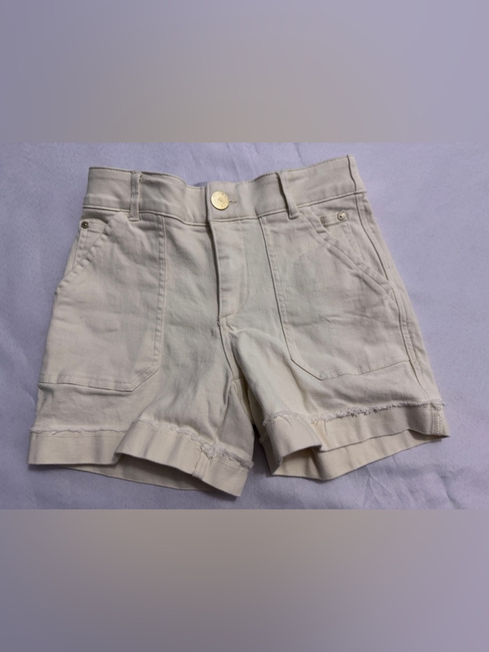 Democracy "Ab"solution High Rise 4.5" Inseam Short Frosty Lemon Size 4 EUC - Picture 5 of 8